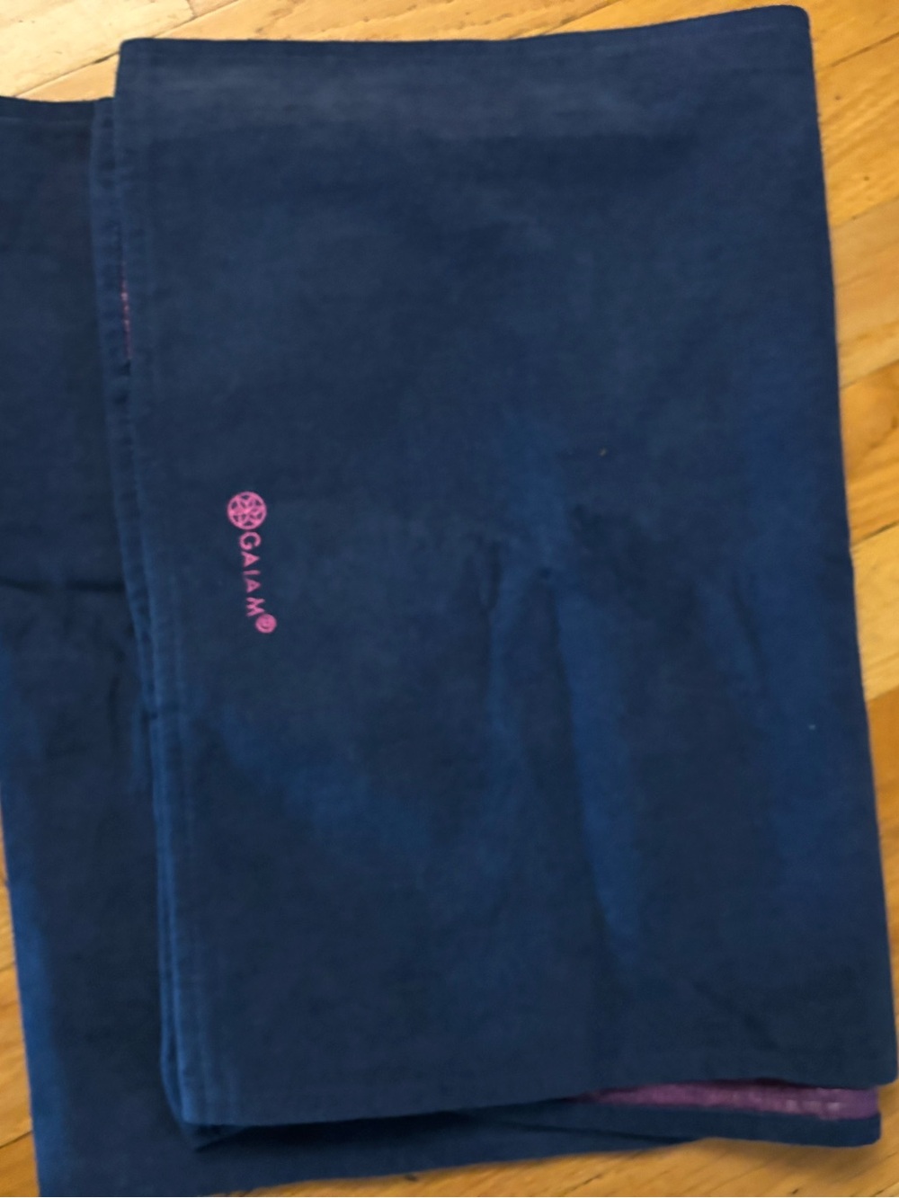 Gaiam Extra Long Hot Yoga towel with rubber grip